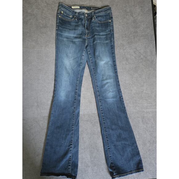 AG Adriano Goldschmied The Angel MID-RISE Bootcut Blue Denim MED Wash Jeans 26R - Picture 1 of 8